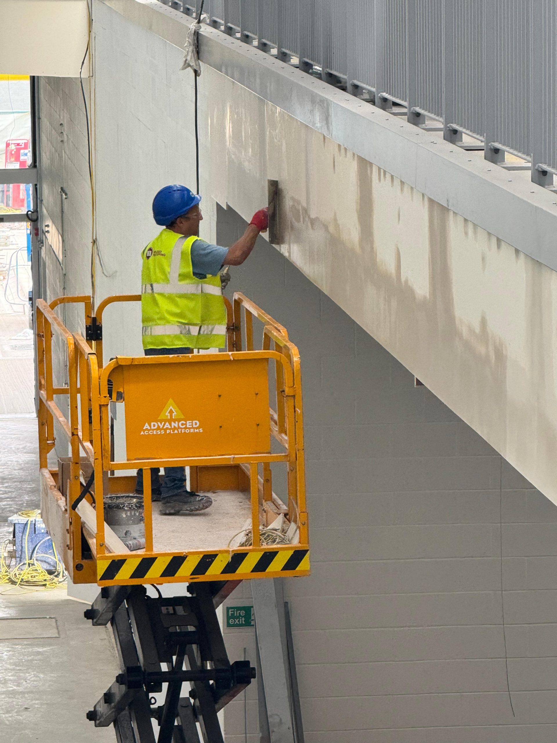 structural fire coating elevated platform